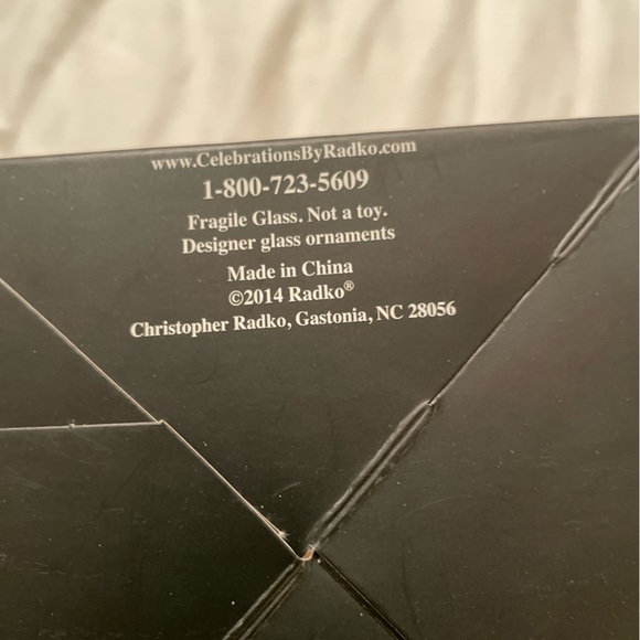 Christopher Radko Christmas ornament-VINTAGE-hand crafted 2014-new/in box - Picture 6 of 9